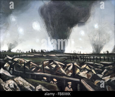 Il bombardamento 1916 C.R.W.Nevinson 1889-1946 UK Regno Unito Inghilterra inglese British Gran Bretagna Foto Stock