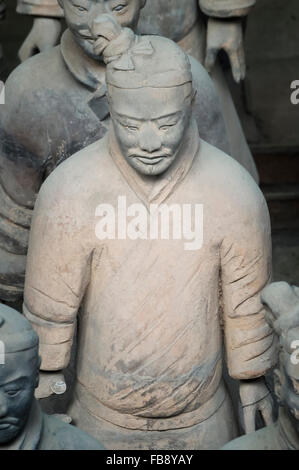 Museo dei Guerrieri di Terracotta, il mausoleo del primo imperatore di Qin, Xian, Provincia di Shaanxi, Cina Foto Stock