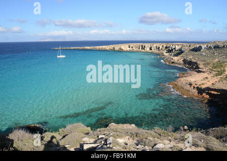 L'isola di Favignana Sicilia Foto Stock