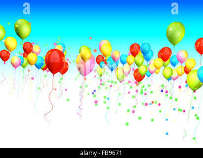 Giallo e blu di palloncini Foto stock - Alamy