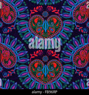 Etnico colorato modello senza giunture Illustrazione Vettoriale