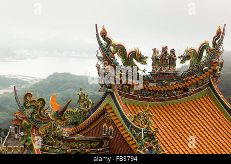 Tempio della tetti in Jiufen, Taiwan Foto Stock