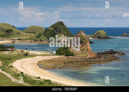 Pantai Seger IO HO Lombok Indonesia Foto Stock