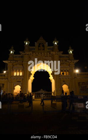 Maharaja's Palace, Mysore, Karnataka, India, Asia Foto Stock