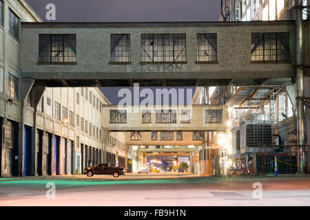 -Città di notte serie- Boston Design Center di notte Foto Stock