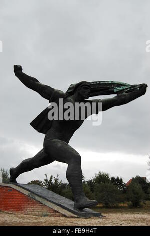 Repubblica dei Consigli monumento, una statua comunista al Memento Park, Budapest, Ungheria Foto Stock