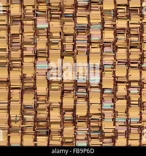 Abstract scenario frammentato pattern in beige arancione Foto Stock