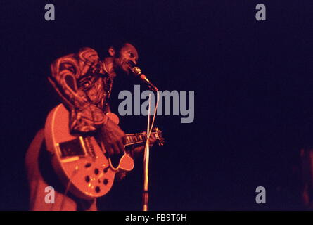 Chuck Berry - 1972 - Francia / Ile-de-France (Regione) / Parigi - Chuck Berry - Chuck Berry ; - Live a La Villette ; - Parigi, Francia ; - 1972 ; - - Philippe Gras / Le Pictorium Foto Stock