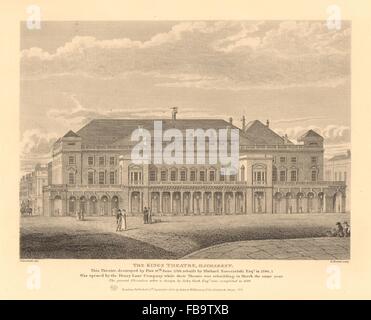 KING'S theatre, Haymarket (ora Her Majesty's Theatre) nel 1819. Londra, 1834 Foto Stock