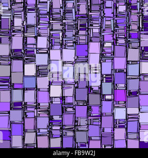 Abstract scenario frammentato pattern in viola Foto Stock