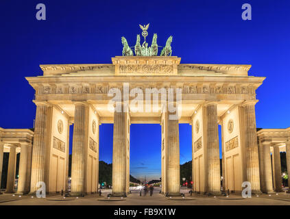 Porta di Brandeburgo - Berlin - Germania Foto Stock