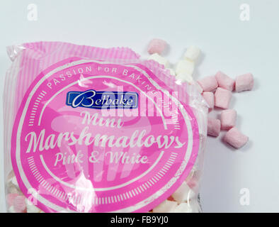 Borsa di mini Marshmallows. Foto Stock