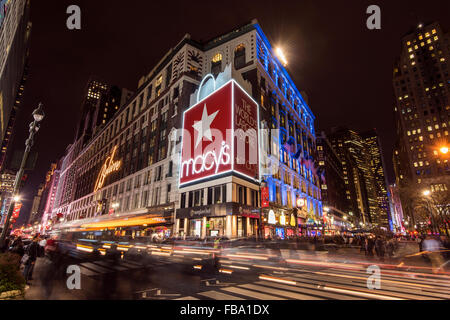 I magazzini Macy's Herald Square, Manhattan, New York, Stati Uniti d'America Foto Stock