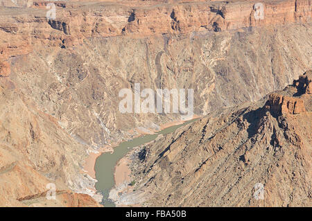 Il Fish River Canyon. Hobas, Namibia Foto Stock