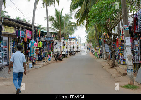 Scena di strada in Candolim, Nord Goa, India Foto Stock