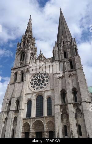 La cattedrale di Chartres - Cathédrale Notre-Dame de Chartres Foto Stock