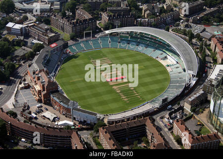 Vista aerea della Kia Oval Cricket Ground a Londra, Regno Unito Foto Stock