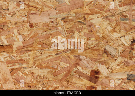 Close up oriented strand board Foto Stock