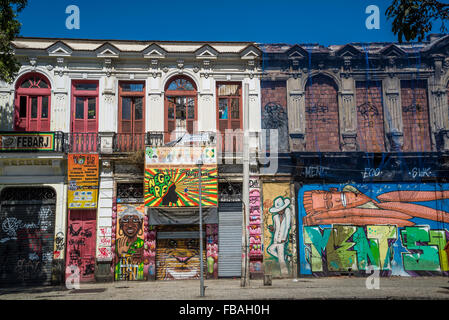 Largo da Lapa, quartiere Lapa, Rio de Janeiro, Brasile Foto Stock