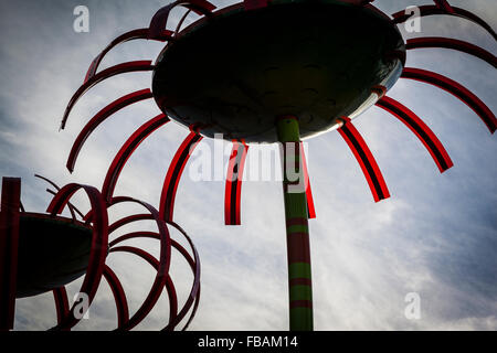 Seattle fiori sculture, il distanziatore neddle landmark, nello stato di Washington Foto Stock