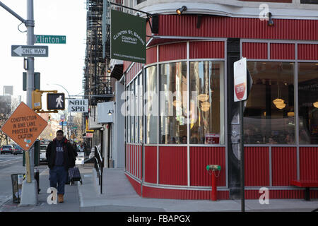 Clinton Street Baking Company e ristorante sul Lower East Side di Manhattan è un popolare luogo di mangiare Foto Stock