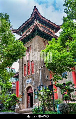 Vecchio Hongde codolo Fitch Memorial cristiano protestante della Chiesa Duolon strada Culturale di Hong kou District Shanghai in Cina. Codolo Hongde era Foto Stock