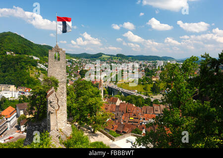 Baden in Kanton Argovia, Svizzera. Foto Stock