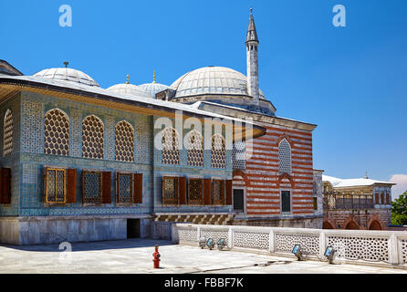 L'edificio dove l'Harem preferiti vissuto. Il cortile del Faviorites nell'Harem, Palazzo Topkapi Istanbul Foto Stock