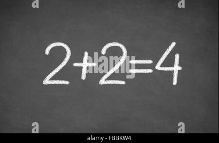 Semplice equazione matematica Foto Stock