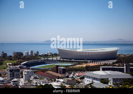 Green Point Stadium e Table Bay di Cape Town - Sud Africa Foto Stock