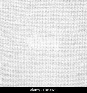 Biancheria da letto bianca texture o tessuto di sfondo in tela Foto Stock