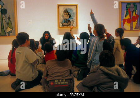 Picasso opere d'arte. Nel Museo di Picasso nel Palacio de los Condes de Buenavista. 8 San Agustin street.Malaga.Andalusia. Spagna Foto Stock