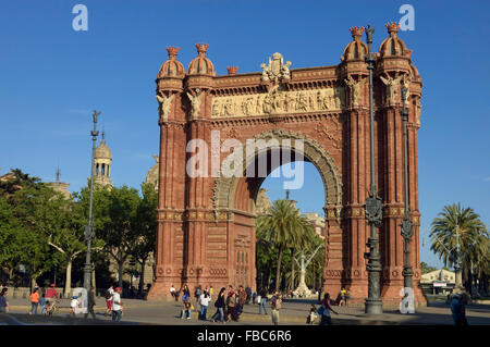 Entrata al Parc de la Ciutadella. Barcellona. Il catalano. Spagna. Europa Foto Stock