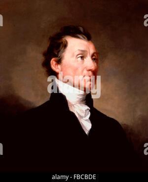 James Monroe. Ritratto del quinto Presidente degli Stati Uniti di Samuel Morse, c 1819 Foto Stock