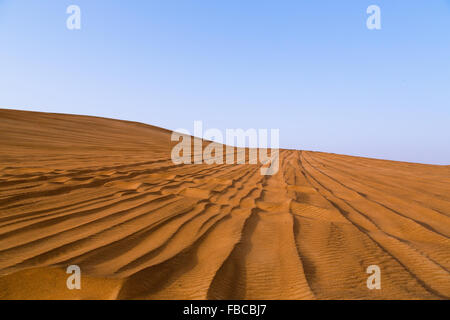 La sabbia rossa della rosa del deserto di roccia, Sharjah, Dubai, UAE Foto Stock