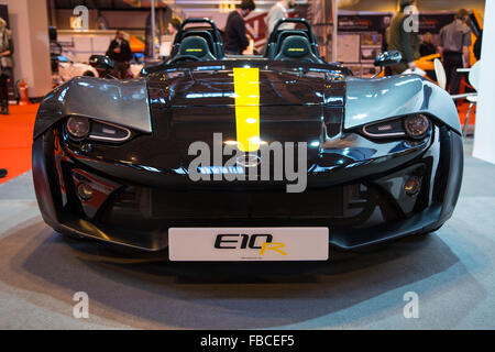 Birmingham, Regno Unito. Xiv gen, 2016. Il nuovo Zenos E10R auto sulla Zenos credito stand: Steven roe/Alamy Live News Foto Stock