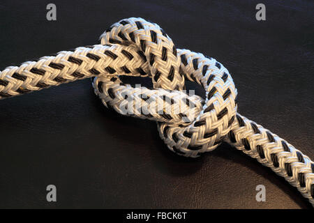 Esempio di Rope Knot, una figura di otto 8 utilizzati in voga o scouting e vela Foto Stock