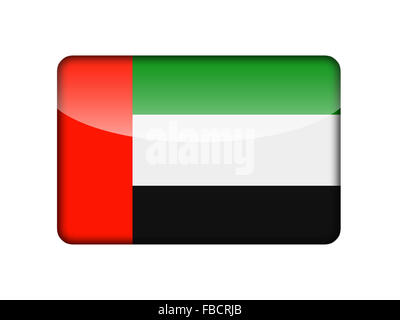 La bandiera degli Emirati Arabi Uniti Foto Stock