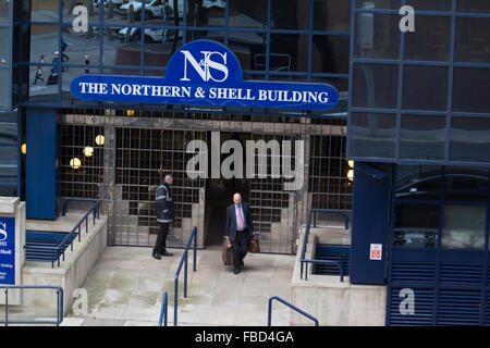 Il nord e il guscio edificio, sede dell'editore del Daily Star, Daily Express, Nuovo, Sunday Express e Star Magazine a Londra Foto Stock