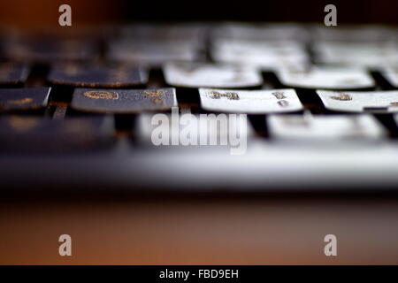 Primo piano tastiera Foto Stock
