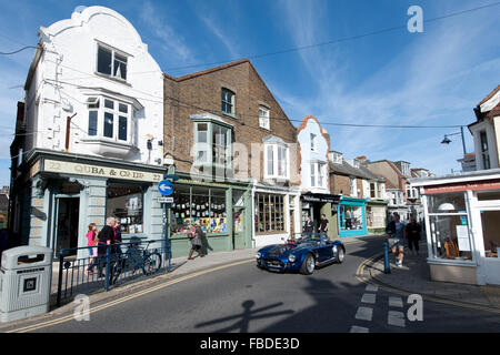 Vista del porto Street, whitstable kent, England, Regno Unito Foto Stock