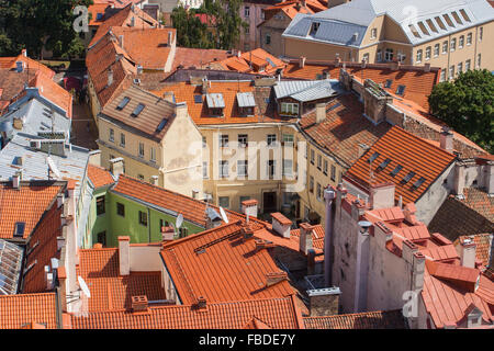 Labirinto di strade in Senamiestis (Città Vecchia), Vilnius, Lituania Foto Stock