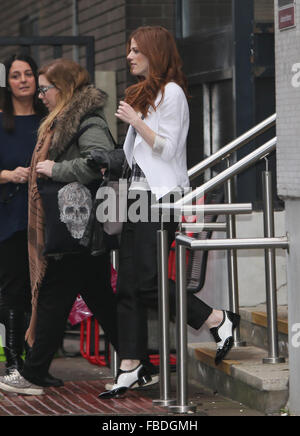 Rose Leslie fuori ITV Studios con: Rose Leslie dove: Londra, Regno Unito quando: 15 Dic 2015 Foto Stock