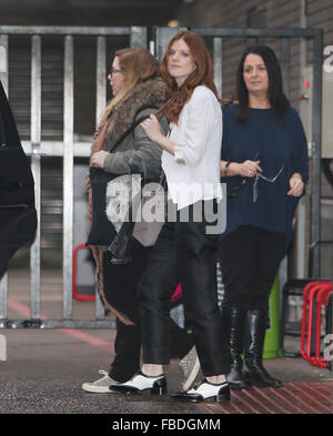 Rose Leslie fuori ITV Studios con: Rose Leslie dove: Londra, Regno Unito quando: 15 Dic 2015 Foto Stock