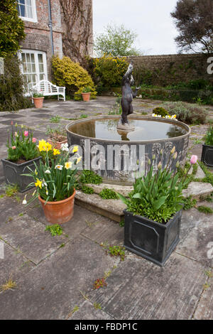 Ince Castle nr Saltash Cornwall,costruita intorno al 1642 ed è la casa di Lord e Lady Boyd con bel giardino che sono aperti pubblici Foto Stock