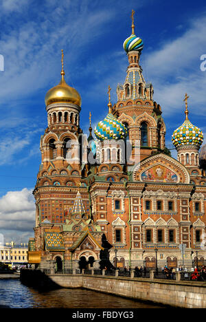 La Chiesa del Salvatore sul Sangue versato , San Pietroburgo Foto Stock