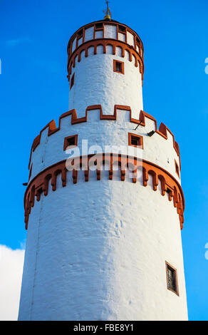 Torre bianca del castello di Bad Homburg, vicino a Francoforte, Germania Foto Stock