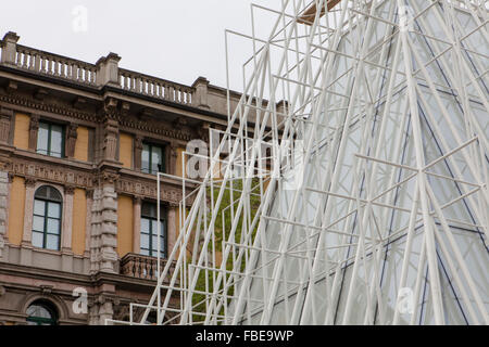 Cantiere gate expo,progetto infopoint Milano Expo 2015 Foto Stock