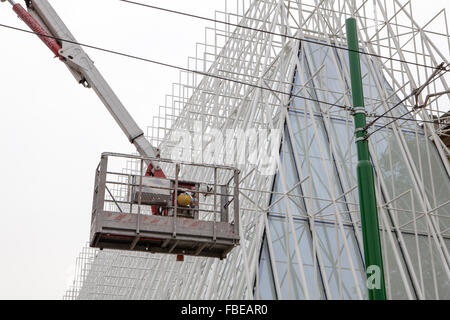 Cantiere gate expo,progetto infopoint Milano Expo 2015 Foto Stock