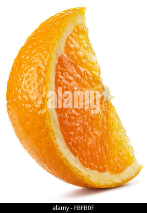 Segmento di frutta di arancia. Il file contiene i tracciati di ritaglio. Foto Stock